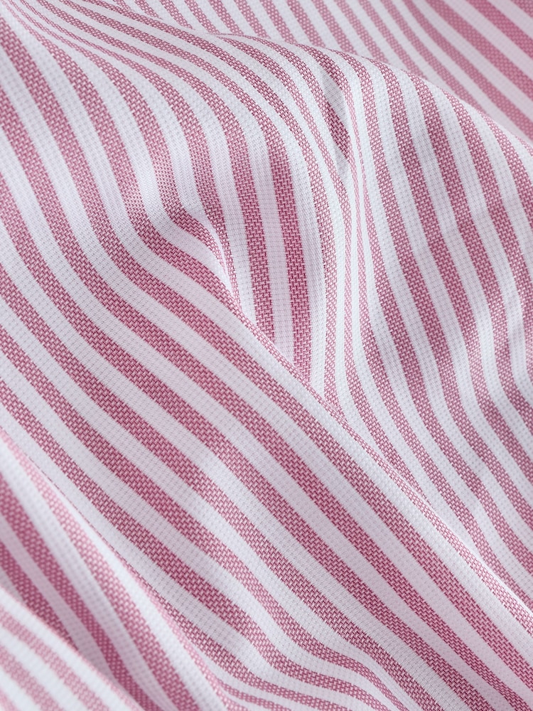 Coral Pink Bengal Slim Fit Signature Stripe Shirt - Image 7 of 7 Coral Pink Bengal Slim Fit Signature Stripe Shirt - Image 7 of 7