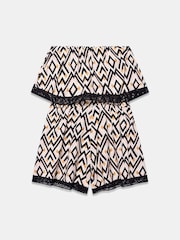 Mint Velvet Black Geo Print Playsuit - Image 7 of 7