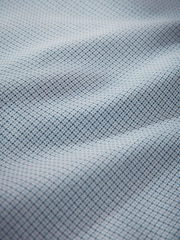 Blue Houndstooth Slim Fit Signature Premium Textured Shirt - Image 3 of 3