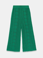 أخضر - بنطلون محبوك كروشيه من Mint Velvet - صورة 6 من 7
