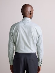 Green Bengal Slim Fit Signature 100% Cotton Bengal Stripe Shirt - Image 3 of 7