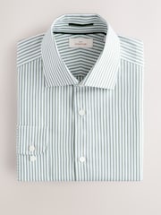 Green Bengal Slim Fit Signature 100% Cotton Bengal Stripe Shirt - Image 5 of 7