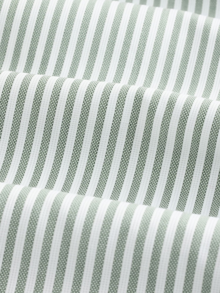 Green Bengal Slim Fit Signature 100% Cotton Bengal Stripe Shirt - Image 7 of 7