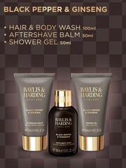 Baylis & Harding Pepper & Ginseng Mens Luxury Mini Trio Gift Set - Image 2 of 5