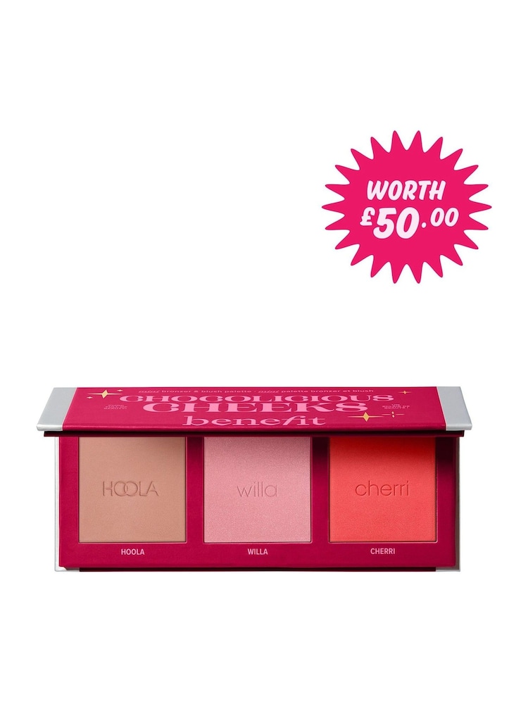Benefit Chocolicious Cheeks Hoola Bronzer and Blush Gift Palette (Worth £50) - Image 4 of 4