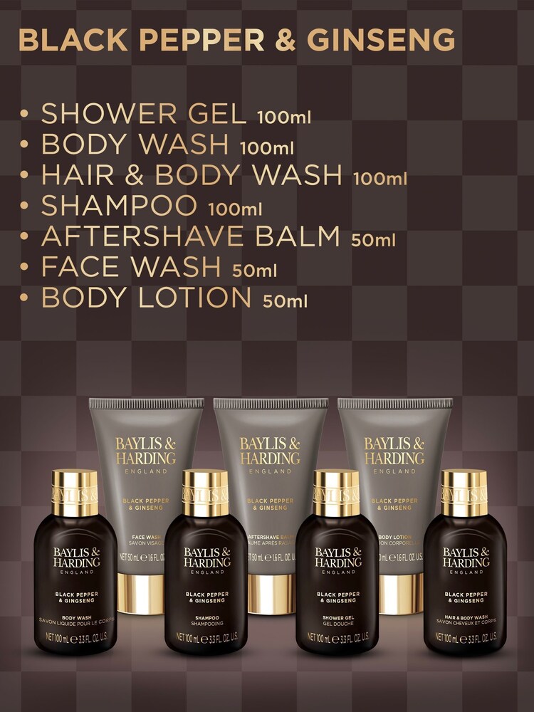Baylis & Harding Pepper & Ginseng His Essential Luxuries Gift Set - Image 2 of 5