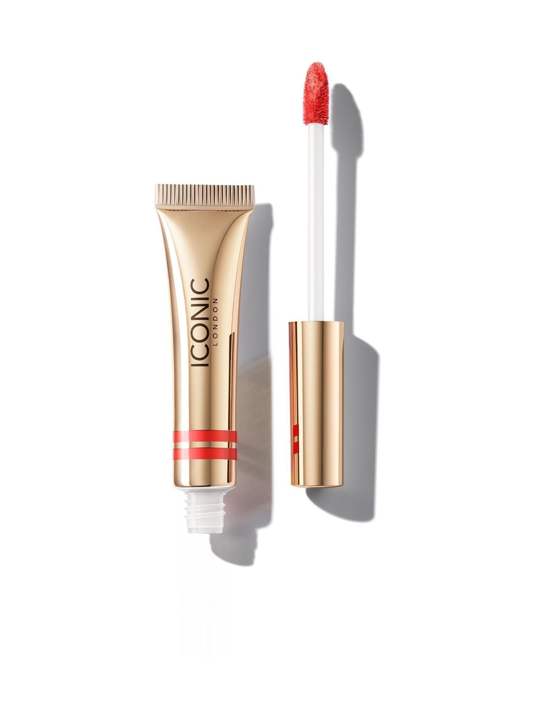 Iconic London Cloud Kiss Matte Lip Mousse 7ml Fired Up - Bright Orange Red - Image 3