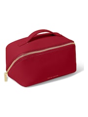 Katie Loxton Medium Makeup And Wash Bag in Garnet Red - Image 3 of 4