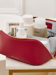 Katie Loxton Medium Makeup And Wash Bag in Garnet Red - Image 4 of 4