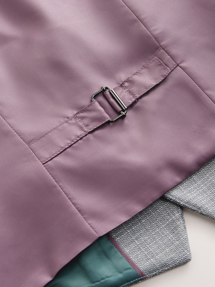 Grey Slub Text Waistcoat - Image 4 of 4