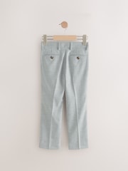 Grey Slub Text Trousers - Image 2 of 5