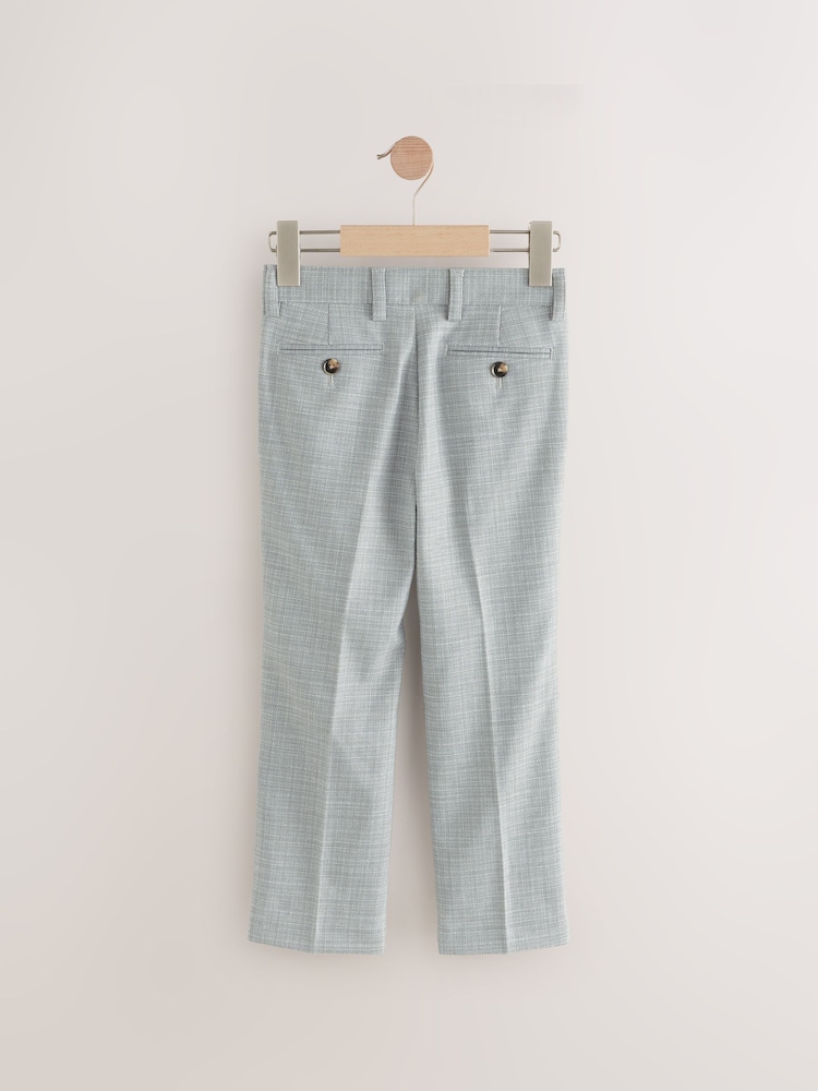 Grey Slub Text Trousers - Image 2 of 5