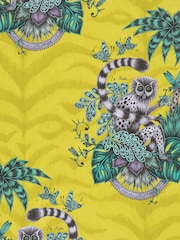 Clarke and Clarke Lemur Lime Emma J Shipley 10M Wallpaper - Image 1 of 1