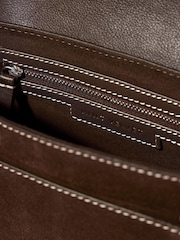 Mint Velvet Brown Harper Suede Saddle Bag - Image 4 of 4