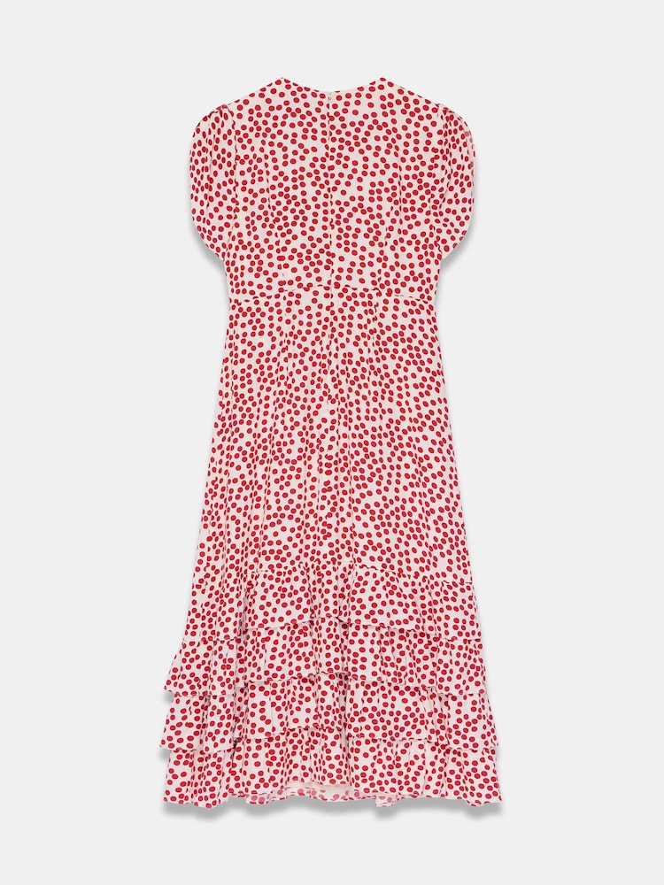 Mint Velvet Polka Dot Ruffle Midi Dress - Bild 7 von 7 Mint Velvet Polka Dot Ruffle Midi Dress - Bild 7 von 7