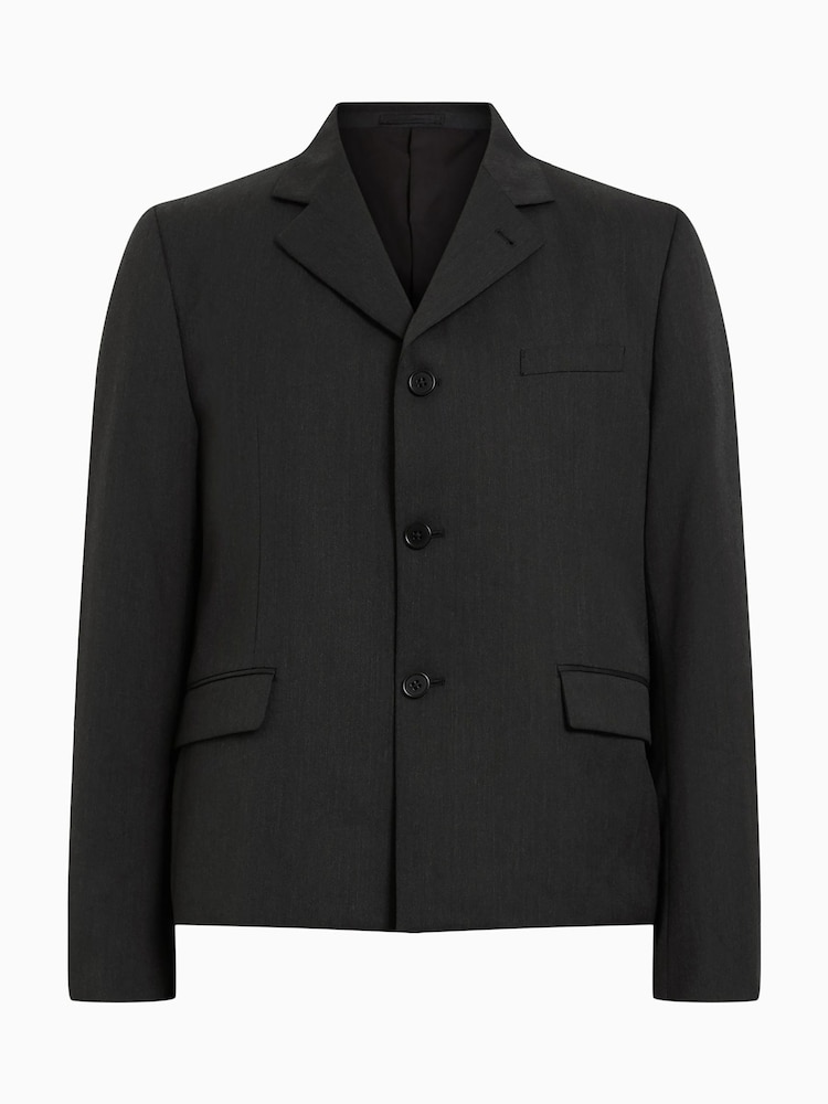 AllSaints Grey Blackwater Blazer - Image 10 of 10