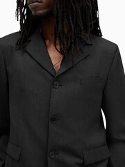AllSaints Grey Blackwater Blazer - Image 5 of 10