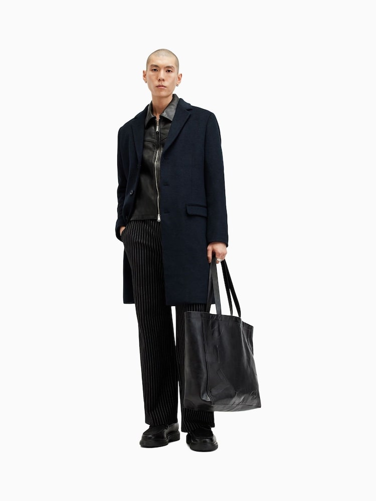 AllSaints Blue Hal Coat - Image 1 of 9