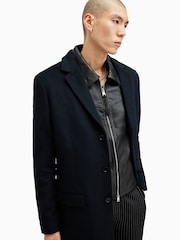 AllSaints Blue Hal Coat - Image 3 of 9