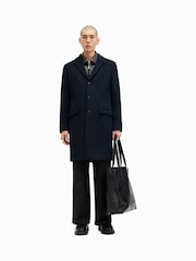 AllSaints Blue Hal Coat - Image 4 of 9