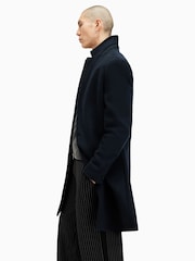 AllSaints Blue Hal Coat - Image 6 of 9