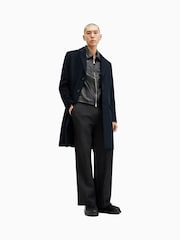AllSaints Blue Hal Coat - Image 7 of 9