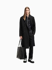 AllSaints Black Arcade Coat - Image 1 of 8