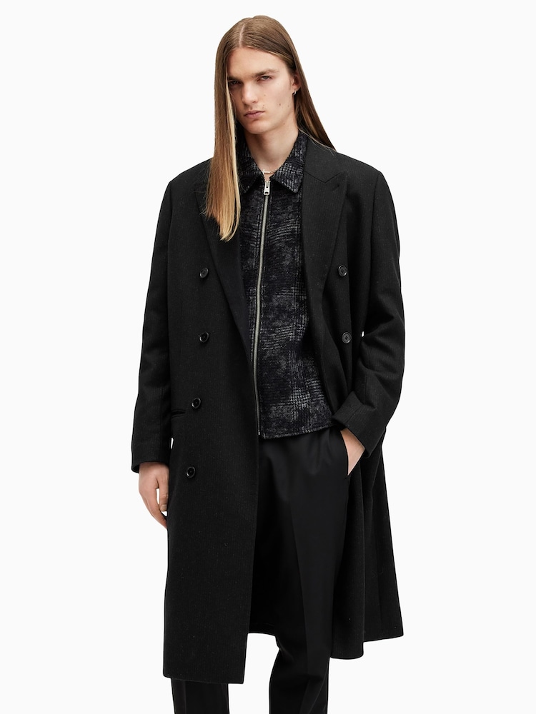 AllSaints Black Arcade Coat - Image 2 of 8