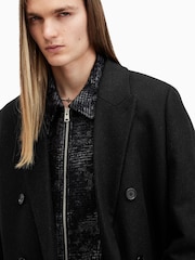 AllSaints Black Arcade Coat - Image 3 of 8