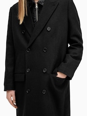 AllSaints Black Arcade Coat - Image 5 of 8