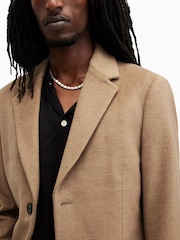 AllSaints Brown Hal Coat - Image 2 of 9