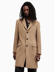 AllSaints Brown Hal Coat - Image 5 of 9