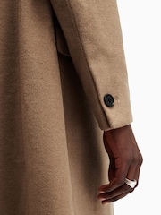 AllSaints Brown Hal Coat - Image 7 of 9