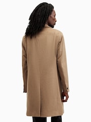 AllSaints Brown Hal Coat - Image 8 of 9