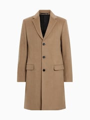 AllSaints Brown Hal Coat - Image 9 of 9