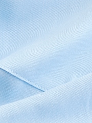 Light Blue Regular Fit Short Sleeve Easy Iron Button Down Oxford Shirt - Image 8 of 8