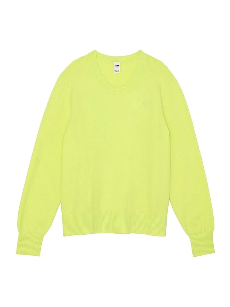 Victoria's Secret PINK Sparkling Lime Green Knitted Jumper - Image 3 of 3