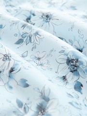 Blue Watercolour Floral Regular Fit Print Short Sleeve Shirt - Image 7 of 8