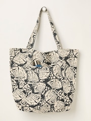 FatFace Astrid Black Shell Print Tote Bag - Image 1 of 2