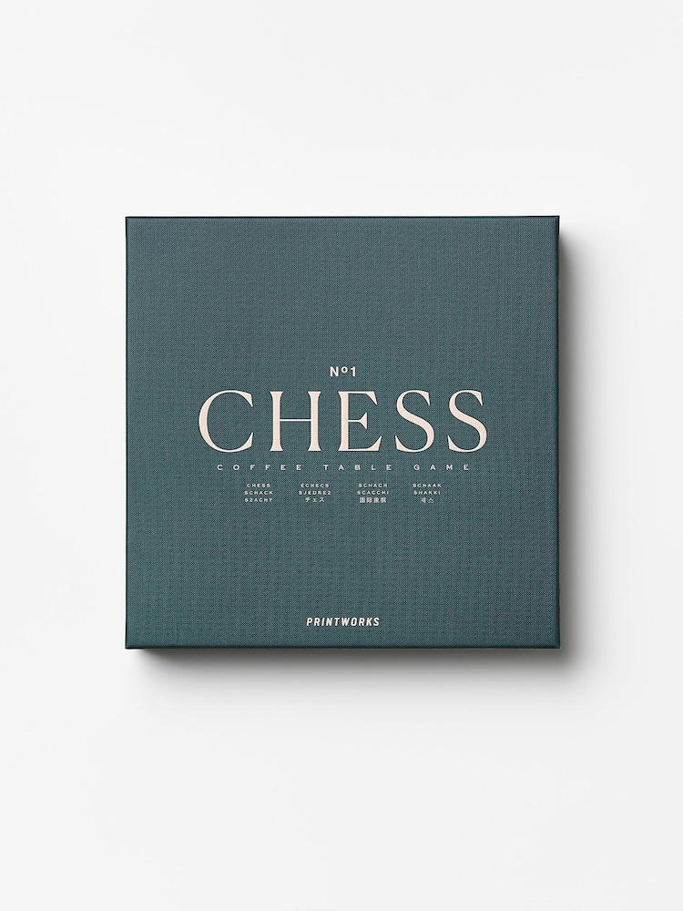 PRINTWORKS Dark Green Classic Chess Board Game - Image 2 of 6 PRINTWORKS Dark Green Classic Chess Board Game - Image 2 of 6