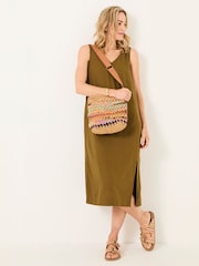 FatFace Multi Raffia Cross-Body Bag - Image 3 of 4