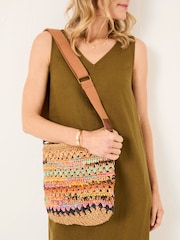 FatFace Multi Raffia Cross-Body Bag - Image 4 of 4