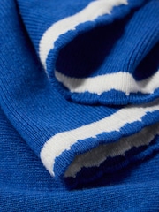 Mint Velvet Blue Scallop Edge Knit Scarf - Image 3 of 3