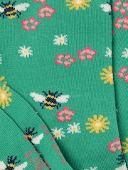 FatFace Green Floral Bee Socks - Image 2 of 2