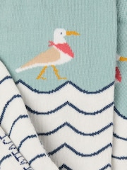 FatFace Green Seagull Socks - Image 2 of 2