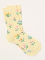 FatFace Yellow Floral Socks - Image 1 of 2