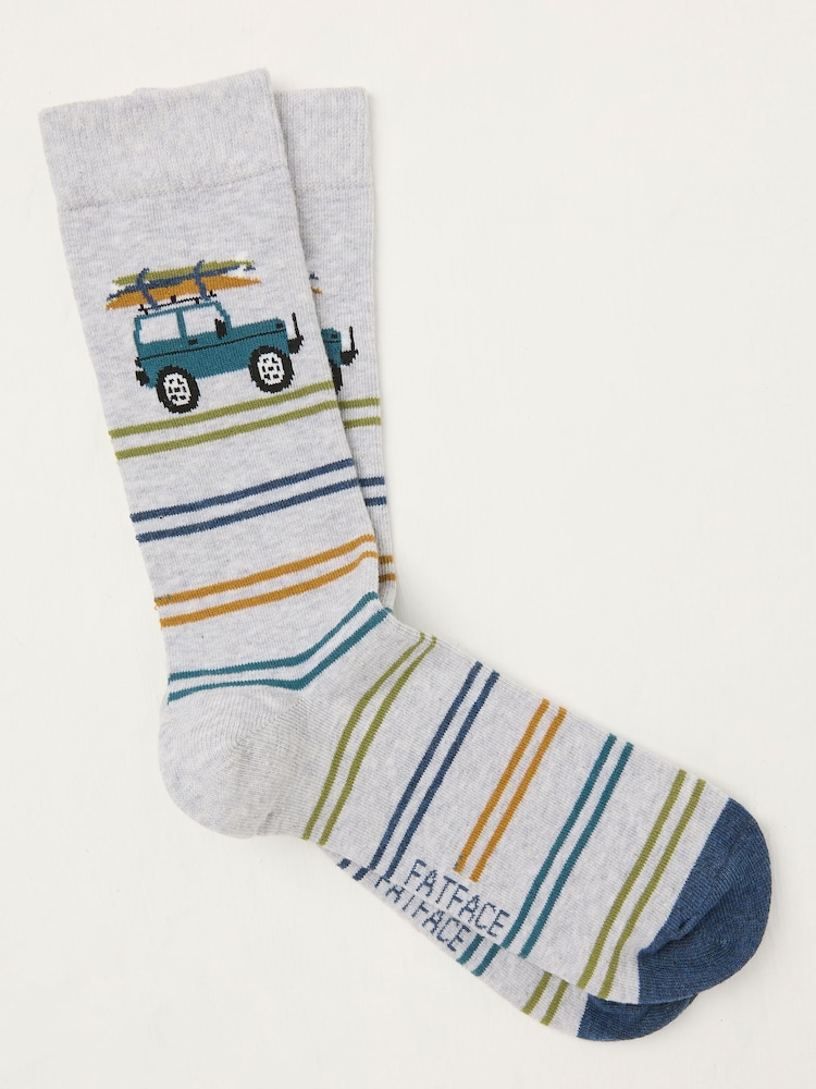 FatFace Grey Off Roader Socks - Image 1 of 2