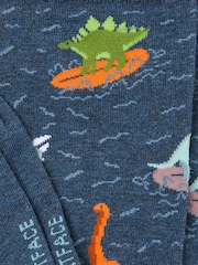 FatFace Navy Surfing Dinosaur Men's Socks - Image 2 of 2