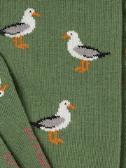 FatFace Green Seagull Socks - Image 2 of 2