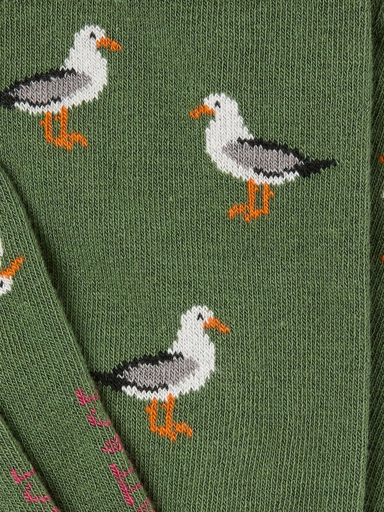 FatFace Green Seagull Socks - Image 2 of 2